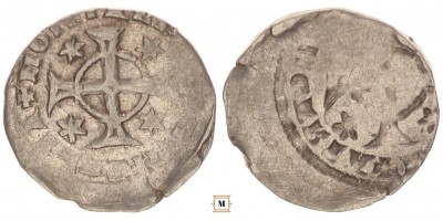 IV. Béla 1235-70 denár ÉH 218 incuse (!)