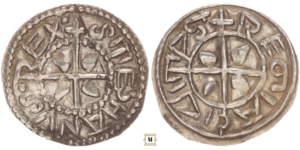 I. István 997-1038 denár ÉH 1 nagyobb méretű, fekvő "S" RR!