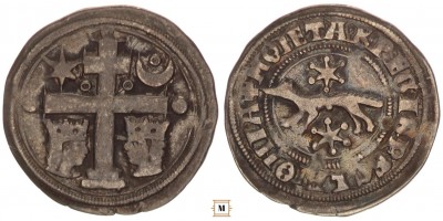 Szlavónia IV. Béla 1235-70 denár o-o ÉHSz 1 R!