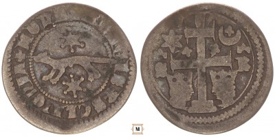 Szlavón denár V. István 1245/1270-72 S-R ÉHSz 12