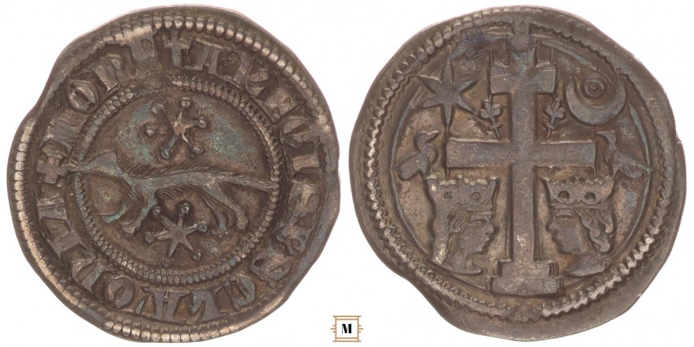 Szlavón denár IV. Béla 1235-70 madár-madár ÉHSz 4
