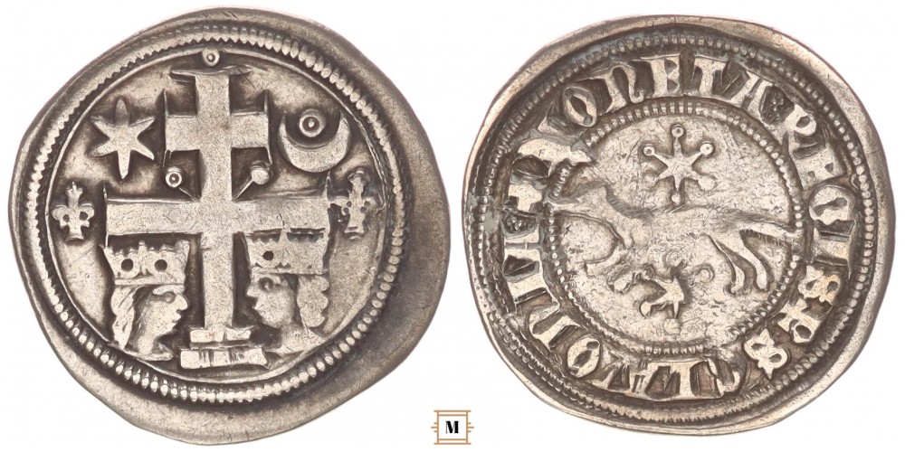 Szlavón denár IV.Béla 1235-1270 ÉHSz3 Liliom-Liliom