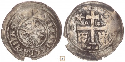 Szlavón denár IV. Béla 1235-1270 o-o ÉHSz2