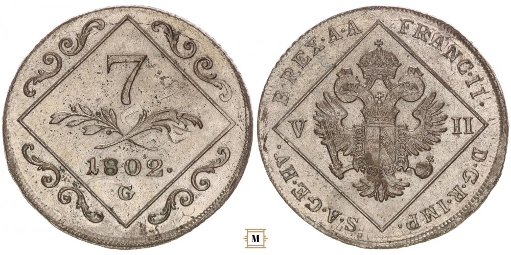 I. Ferenc 7 krajcár 1802 G