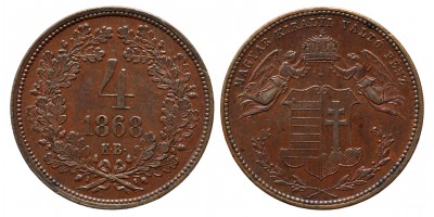 4 krajcár 1868 KB