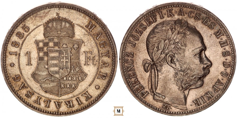 Ferenc József forint 1885 KB