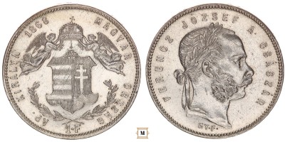 Ferenc József forint 1868 Gy.F.