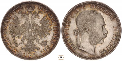 Ausztria, 1 florin 1878 vjn.