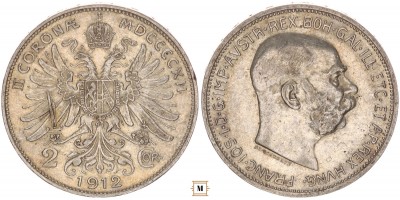 Ausztria, 2 corona 1912 vjn.