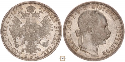Ausztria, 1 florin 1878 vjn.