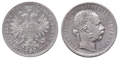 Ausztria 1 florin 1878 vjn.
