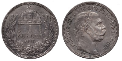 Ferenc József 1 korona 1916 KB
