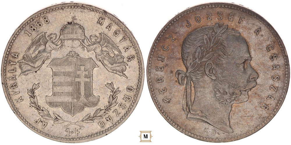 Ferenc József forint 1868 KB