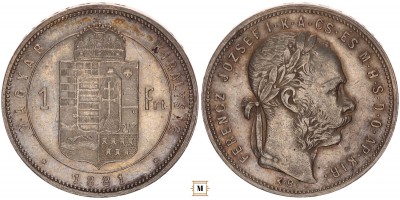 Ferenc József forint 1881 KB