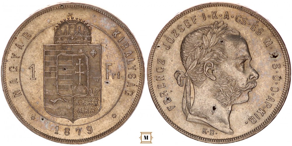 Ferenc József 1 forint 1879 KB