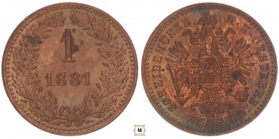Ausztria 1 kreuzer 1881