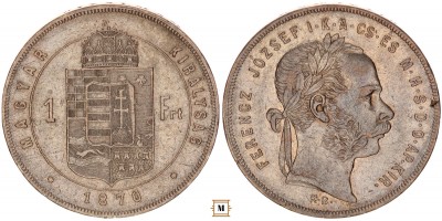 Ferenc József forint 1870 KB