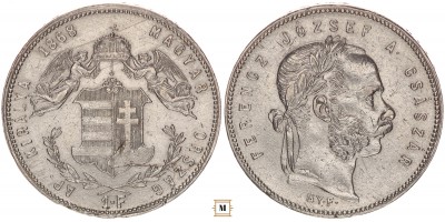 Ferenc József 1 forint 1868 Gy.F.