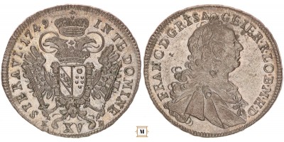 Lotharingiai Ferenc XV krajcár 1749 KB
