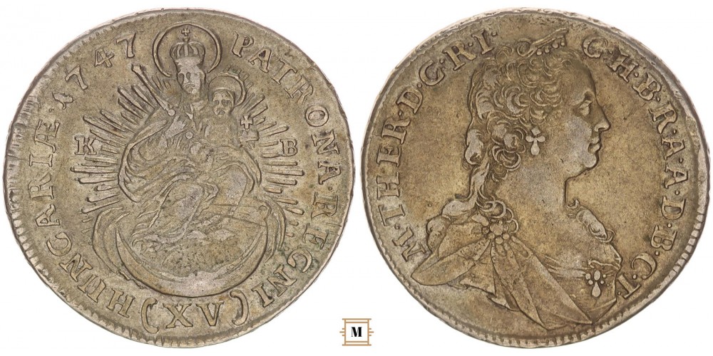Mária Terézia XV krajcár 1747 KB