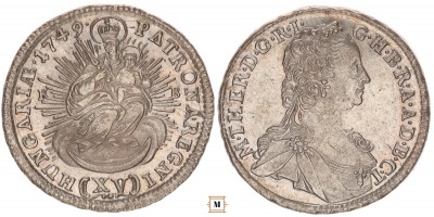 Mária Terézia 15 krajcár 1749 KB