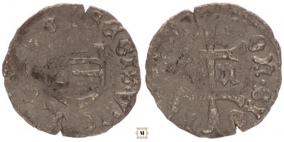 Zsigmond 1387-1437 denár h-S Szeben ÉH 450