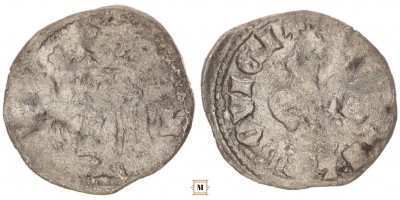 I. Lajos 1342-82 denár liliom-L ÉH 416