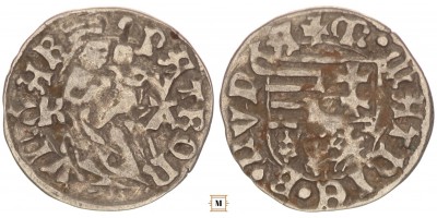I. Mátyás 1458-90 denár K-V/A ÉH 565