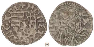 I. Mátyás 1458-90 denár S-W Bécs ÉH 569
