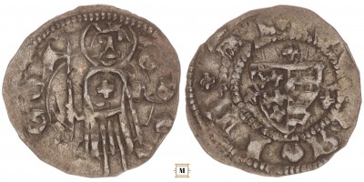  I. Lajos 1342-82 denár ÉH 429 korabeli hamis (!)