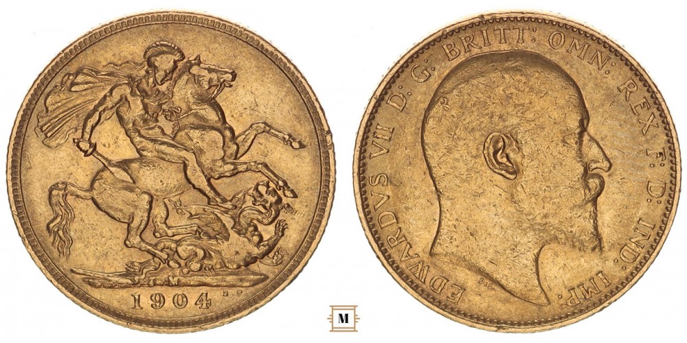 Ausztrália sovereign 1904 M - Melbourne