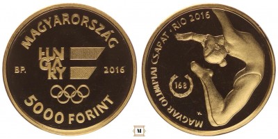 5000 forint XXXI. Nyári Olimpiai Játékok - Rio 2016 BP