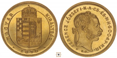 Ferenc József dukát 1870 KB Artex R!