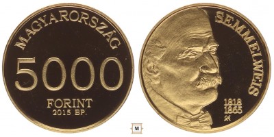 5000 forint Semmelweis Ignác 2015 BP