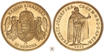 Ferenc József 10 korona 1913 KB R!