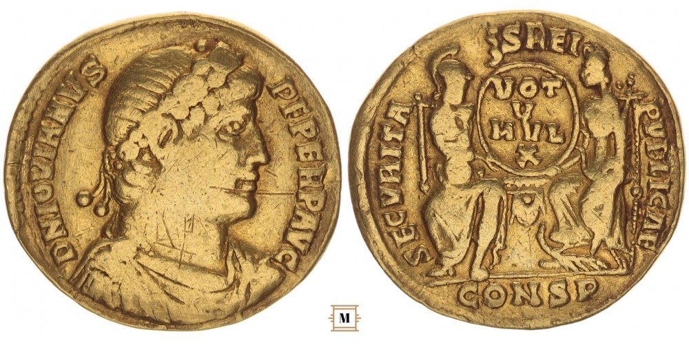Bizánci Birodalom, Iovianus (363-364) solidus, Konstantinápoly