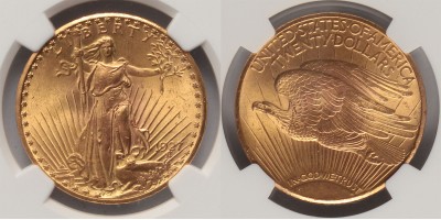 USA 20 dollár 1927 NGC MS64