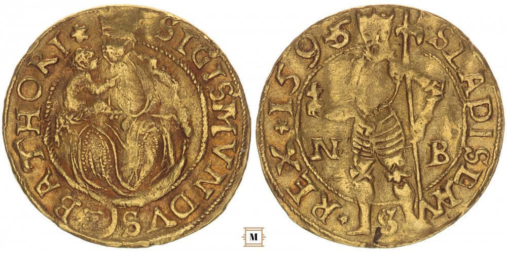 Báthori Zsigmond(1581-1602) aranyforint 1595 NB
