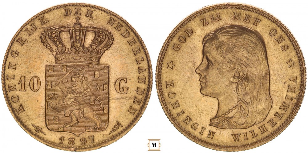 Hollandia 10 gulden 1897