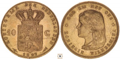 Hollandia 10 gulden 1897