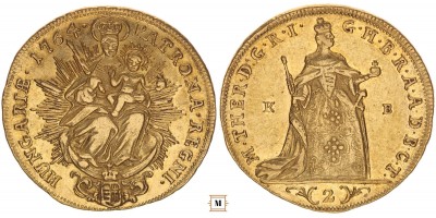 Mária Terézia 2 dukát 1764 KB