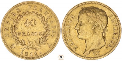 I. Napóleon 40 frank 1811 A