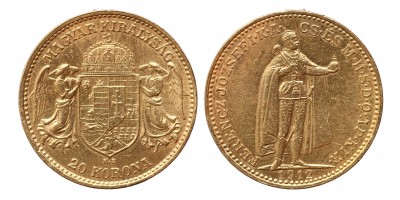 Ferenc József 20 korona 1912 KB