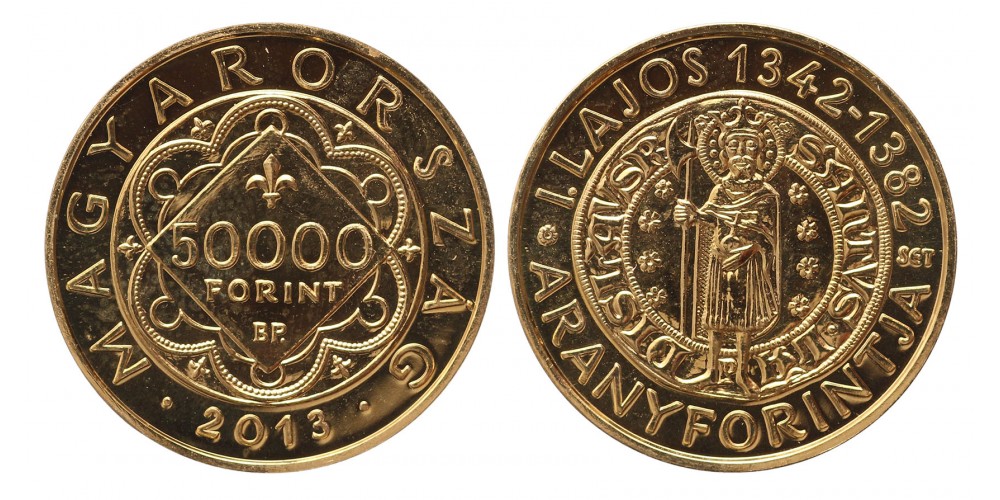 50 000 forint Nagy Lajos aranyforintja 2013 BP