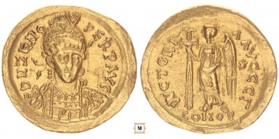 Zeno 476-491 solidus Konstantinápoly