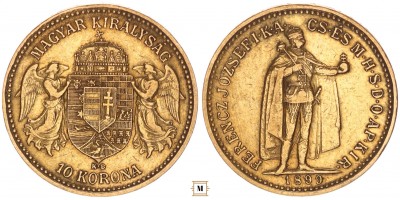 Ferenc József 10 korona 1899 KB