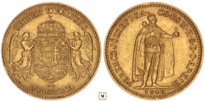 Ferenc József 10 korona 1906 KB