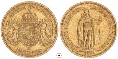 Ferenc József 10 korona 1894 KB