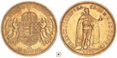 Ferenc József 10 korona 1898 KB