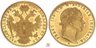 Ferenc József dukát 1855 A